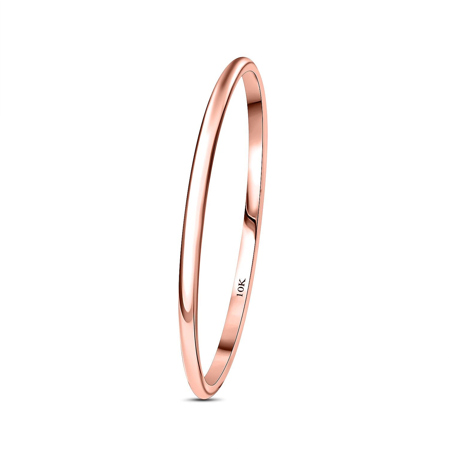 Luxoro 10K Rose Gold Bangle Bracelet (7.25 In) 12.95 Grams