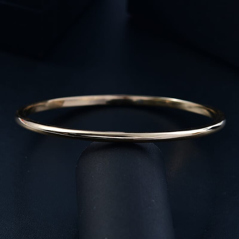 Bangle Bracelet in 18K Yellow Gold (7.25 In) 22.20 Grams