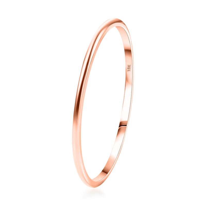 Bangle Bracelet in 18K Rose Gold (7.25 In) 21.85 Grams