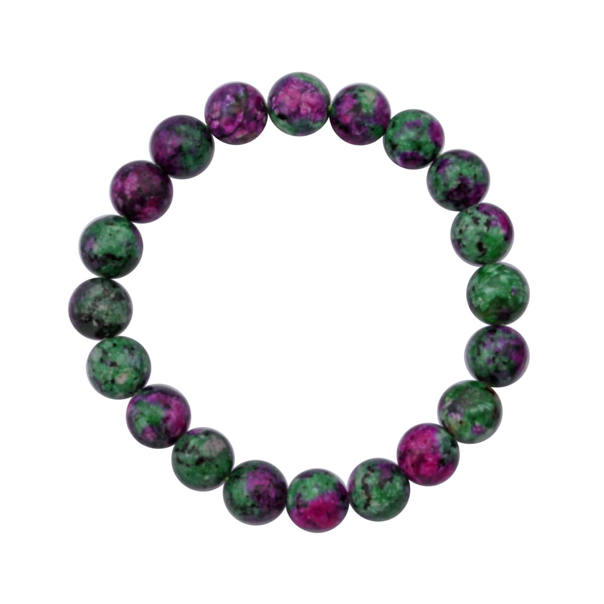 Ruby Zoisite 100.00 ctw Beaded Stretch Bracelet image number 0