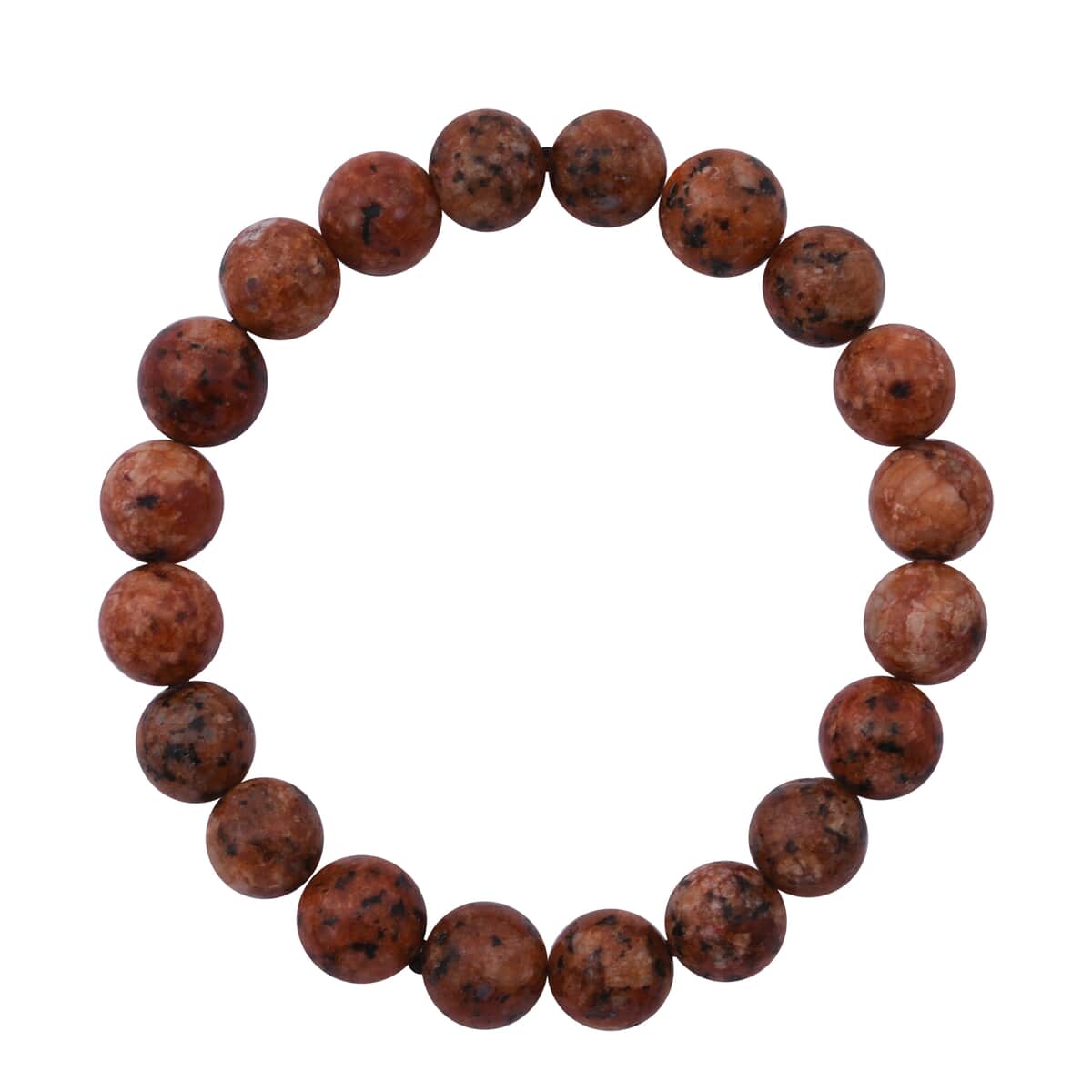 Brown Agate 100.00 ctw Beaded Stretch Bracelet image number 0