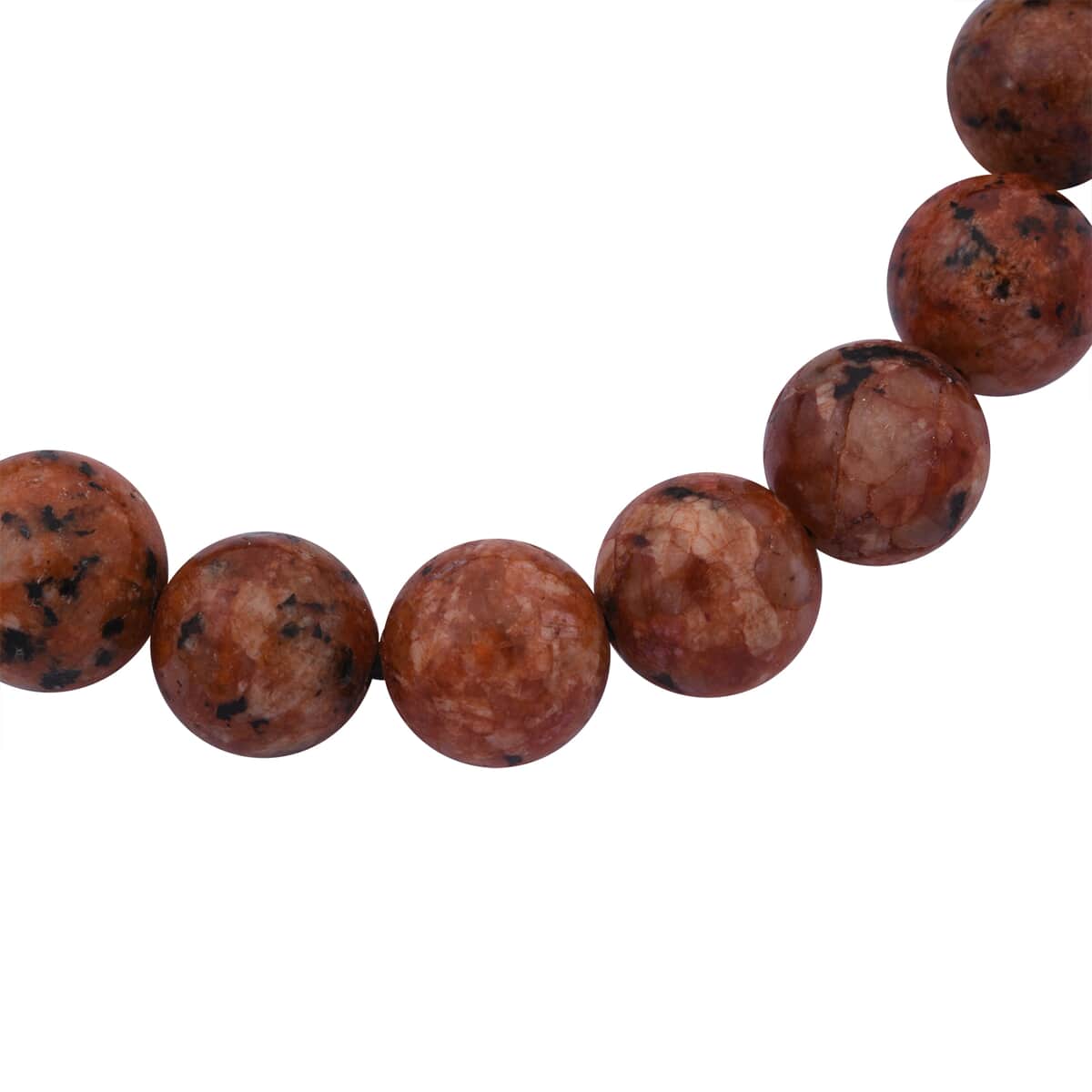 Brown Agate 100.00 ctw Beaded Stretch Bracelet image number 3