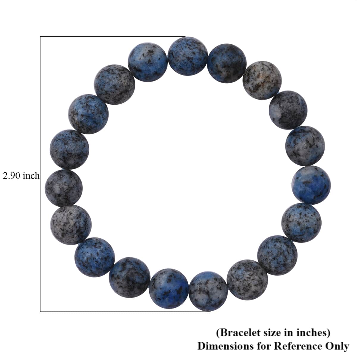 K2 Azurite 100.00 ctw Beaded Stretch Bracelet image number 4