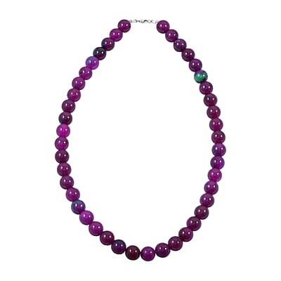 Multi Color Quartz Beaded Necklace (18 Inches) in Sterling Silver 285.00 ctw