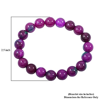 Multi Color Quartz Beaded Beaded Stretch Bracelet 175.00 ctw