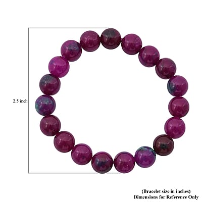 Multi Color Quartz Beaded Beaded Stretch Bracelet 175.00 ctw