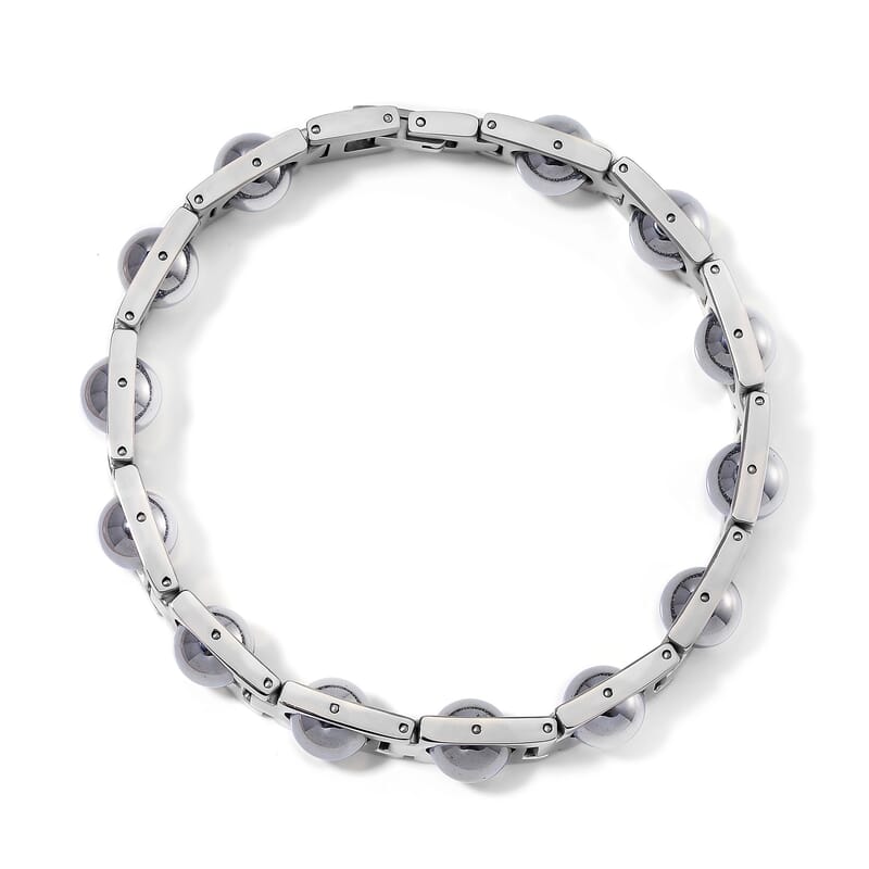 Terahertz 7-9mm 15.00 ctw Bracelet in Stainless Steel (7.00 In)