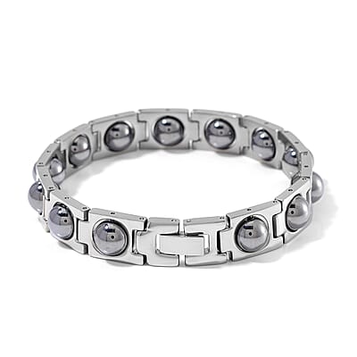 Terahertz 7-9mm 15.00 ctw Bracelet in Stainless Steel (8.25 In)