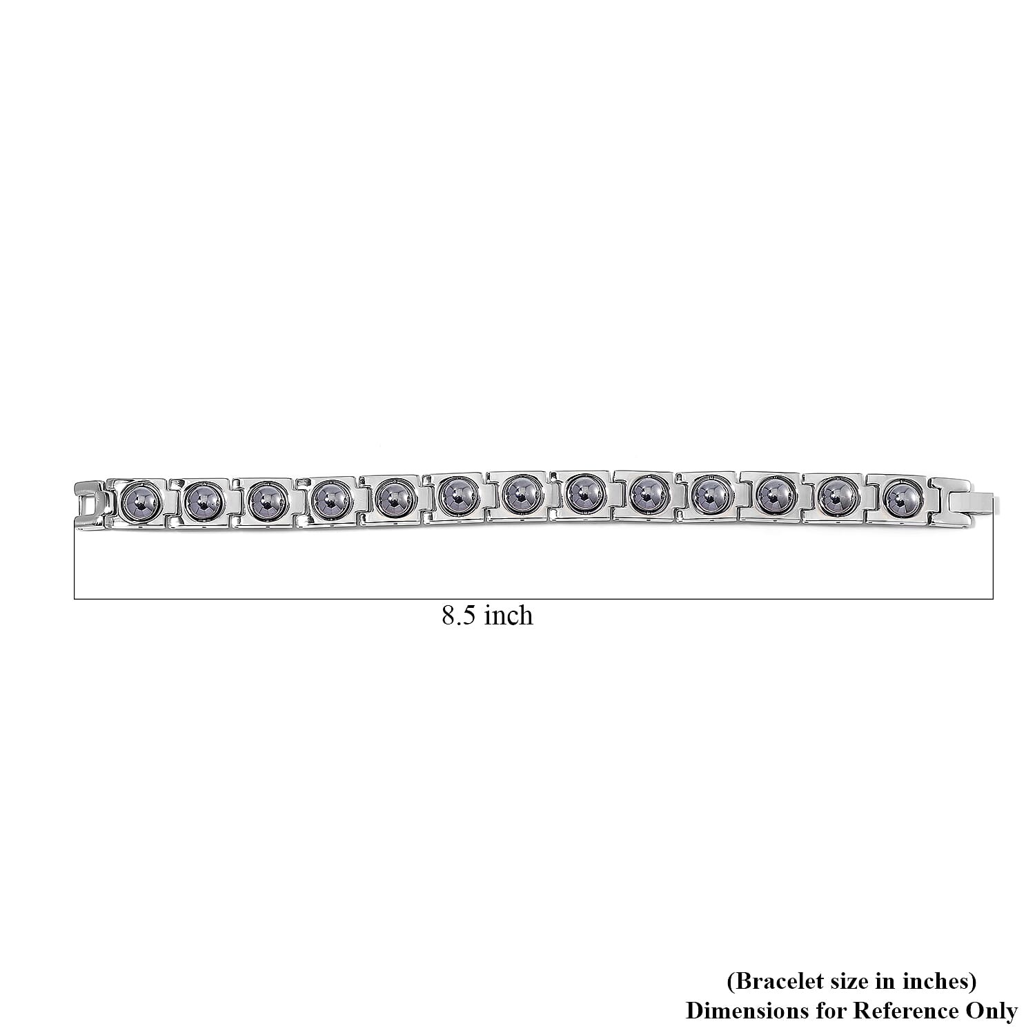 Terahertz 7-9mm 15.00 ctw Bracelet in Stainless Steel (8.25 In)