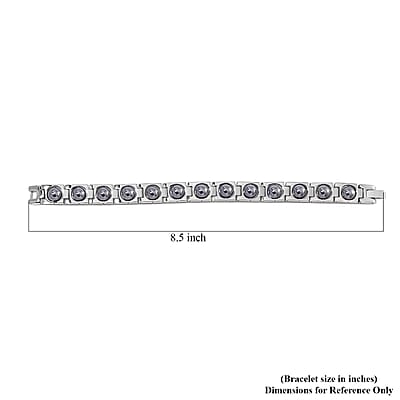Terahertz 7-9mm 15.00 ctw Bracelet in Stainless Steel (8.25 In)