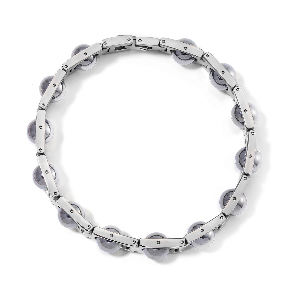 Terahertz 7-9mm 15.00 ctw Bracelet in Stainless Steel (8.75 In) image number 3