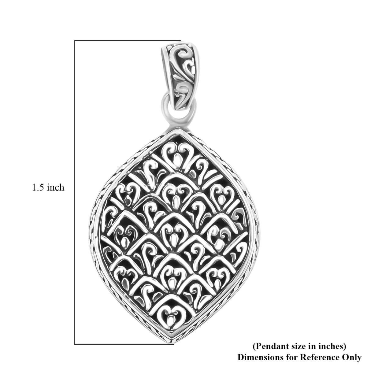 Bali Legacy Pendant in Sterling Silver 5.80 Grams image number 4