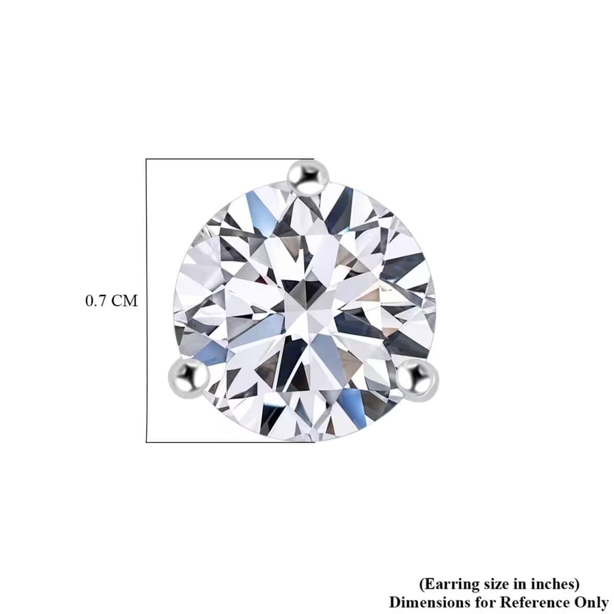 SGL Certified Luxuriant Lab Grown Diamond E-F VS 2.50 ctw Solitaire Stud Earrings in 10K White Gold image number 8