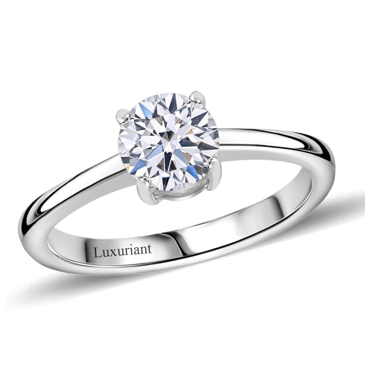 Doorbuster Luxuriant Lab Grown Diamond E-F VS 1.00 ctw Solitaire Ring in 10K White Gold (Size 7.0) image number 0