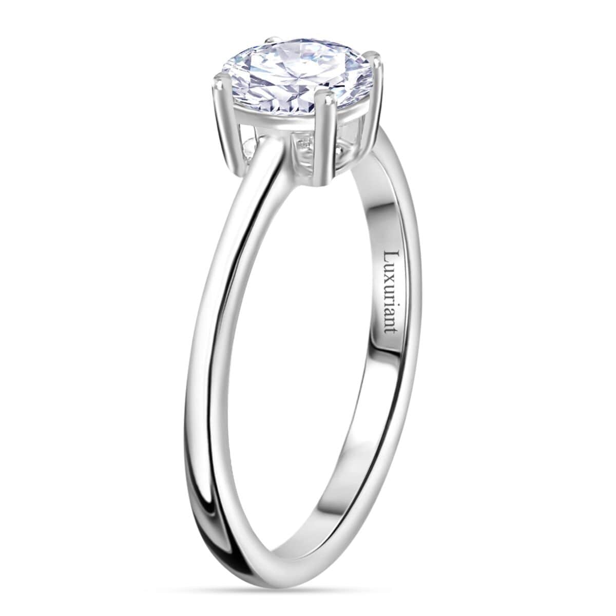 Doorbuster Luxuriant Lab Grown Diamond E-F VS 1.00 ctw Solitaire Ring in 10K White Gold (Size 7.0) image number 3