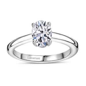 Luxuriant Lab Grown Diamond E-F VS 1.00 ctw Solitaire Ring in 10K White Gold (Size 10.0)