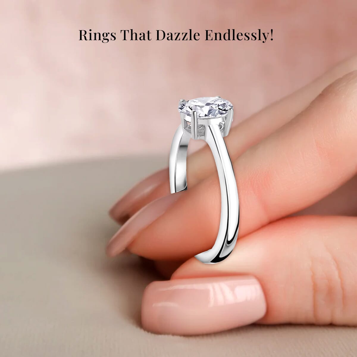 Luxuriant Lab Grown Diamond E-F VS 1.00 ctw Solitaire Ring in 10K White Gold (Size 7.0) image number 4