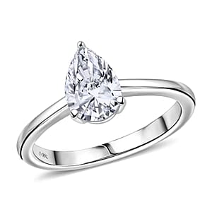 IGI Certified Luxuriant Lab Grown Diamond E-F VS 1.00 ctw Solitaire Ring in 10K White Gold (Size 10.0)