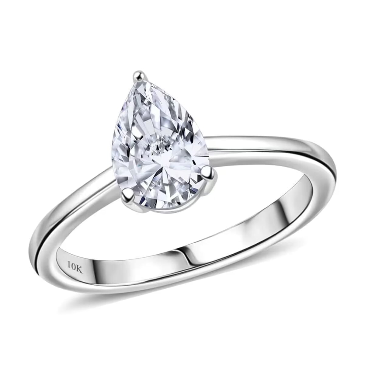 IGI Certified Luxuriant Lab Grown Diamond E-F VS 1.00 ctw Solitaire Ring in 10K White Gold (Size 6.0) image number 0