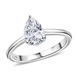 IGI Certified Luxuriant Lab Grown Diamond E-F VS 1.00 ctw Solitaire Ring in 10K White Gold (Size 6.0)