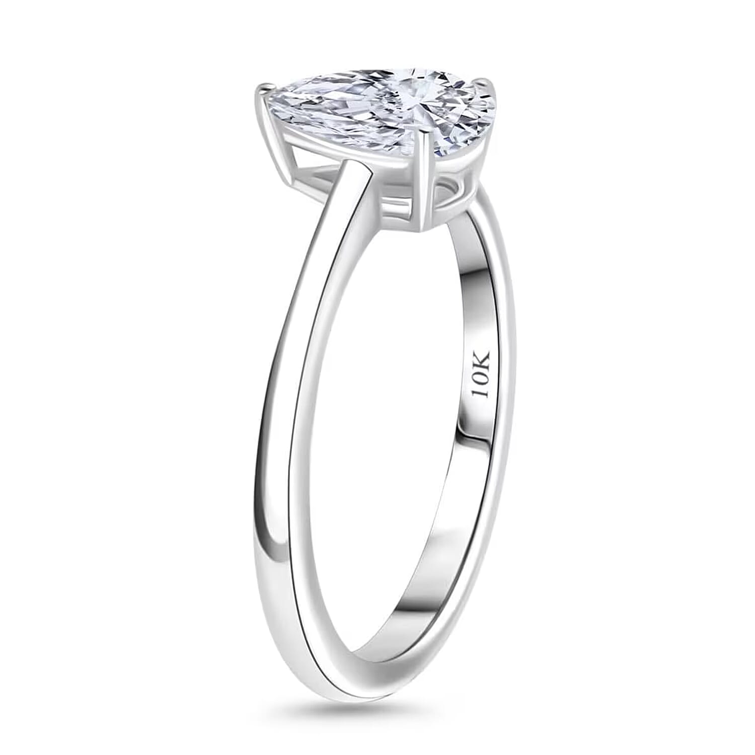 IGI Certified Luxuriant Lab Grown Diamond E-F VS 1.00 ctw Solitaire Ring in 10K White Gold (Size 6.0)