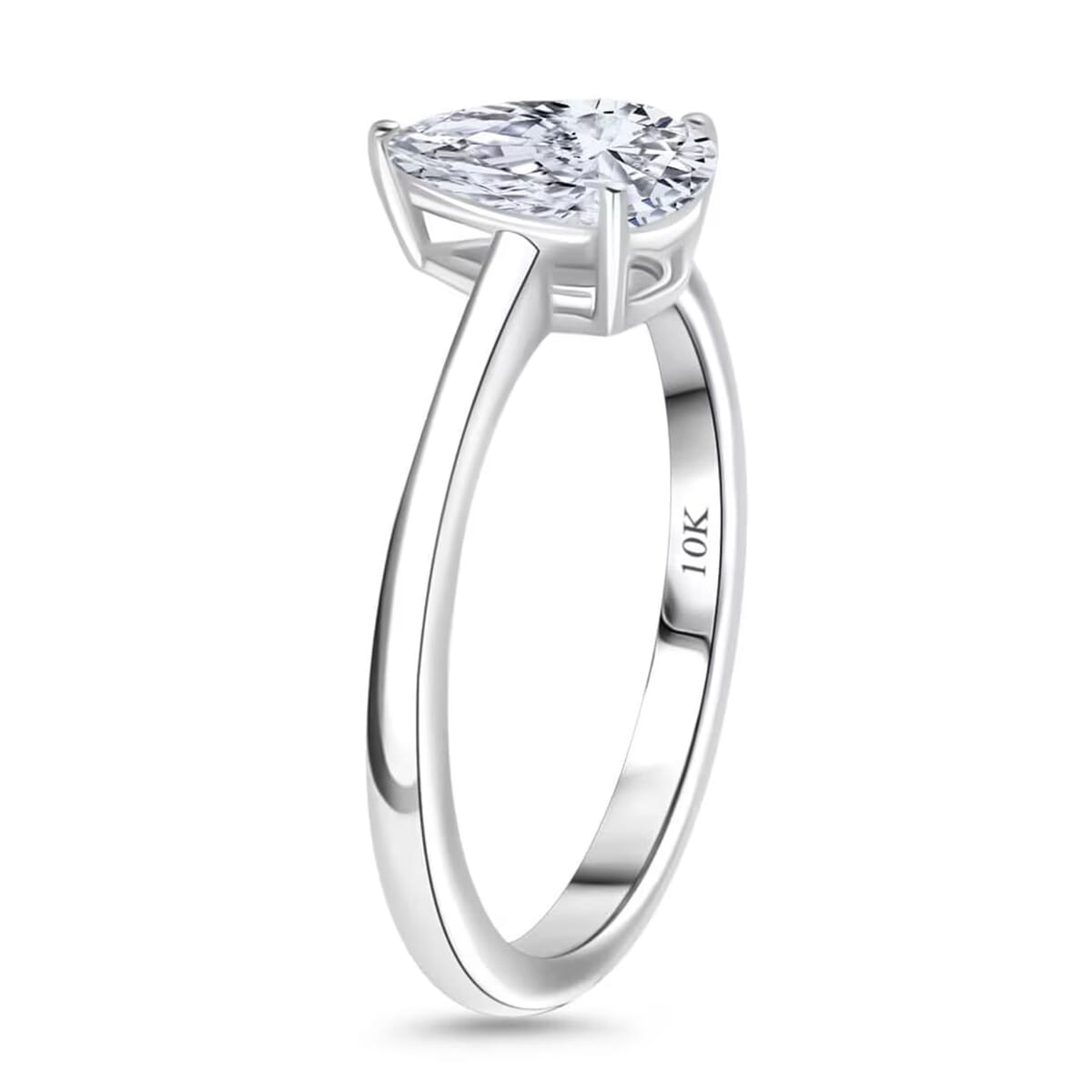 IGI Certified Luxuriant Lab Grown Diamond E-F VS 1.00 ctw Solitaire Ring in 10K White Gold (Size 6.0) image number 9