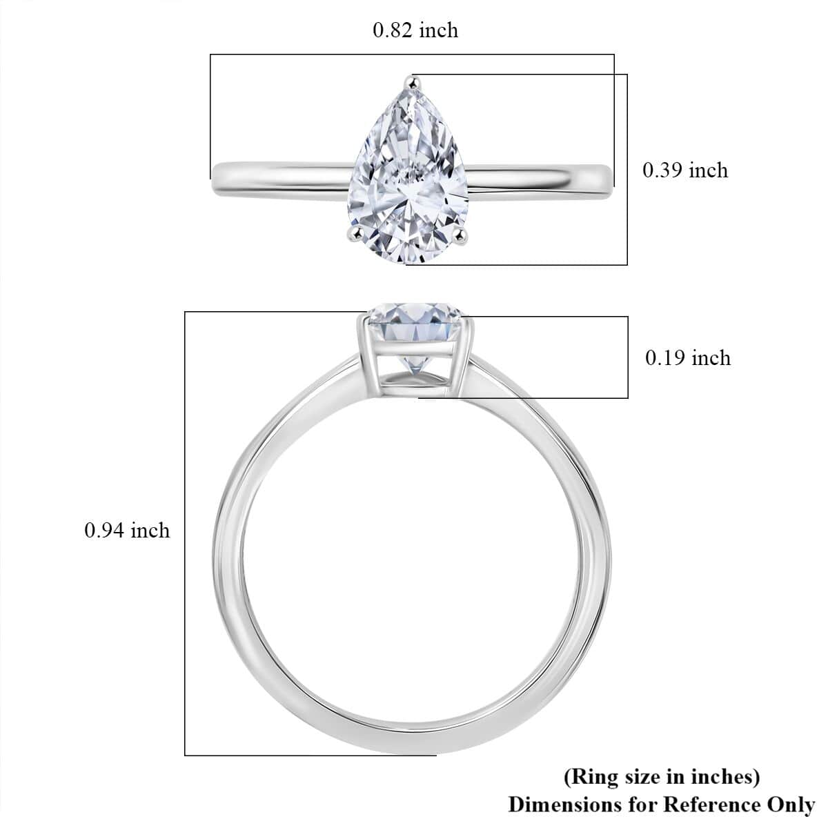 Doorbuster IGI Certified Luxuriant Lab Grown Diamond E-F VS 1.00 ctw Solitaire Ring in 10K White Gold (Size 7.0) image number 5