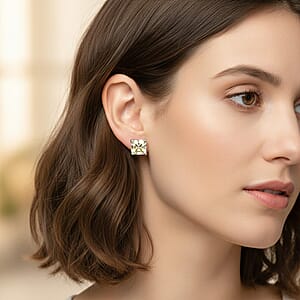 Rhapsody 950 Platinum AAAA Turkizite Solitaire Stud Earrings 1.80 ctw