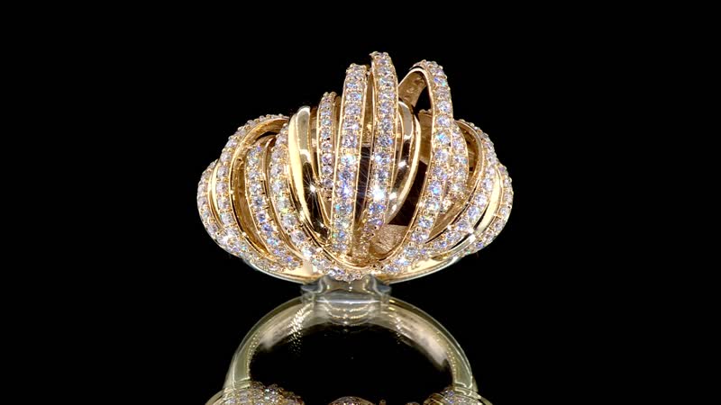 Clarte Dorma Collection Moissanite Ring in Vermeil YG Over Sterling Silver (Size 10.0) 1.30 ctw