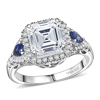 Moissanite & Ceylon Blue Sapphire / 10 - Product card gallery slide 1 (10177785987385)
