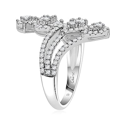 Clarte Elysian Collection Moissanite 1.00 ctw Ring in Sterling Silver (Size 10.0) 