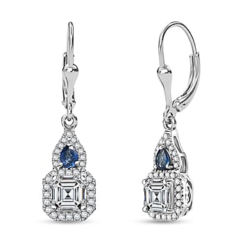 Moissanite & Ceylon Blue Sapphire - Product card gallery slide 1 (10177785954617)