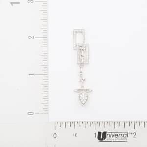 Clarte Tetris Collection Moissanite 1.00 ctw Earrings in Sterling Silver