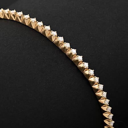 Yellow Gold Over Sterling Silver / 6.5 Inches - Product card gallery slide 2 (10177786315065)