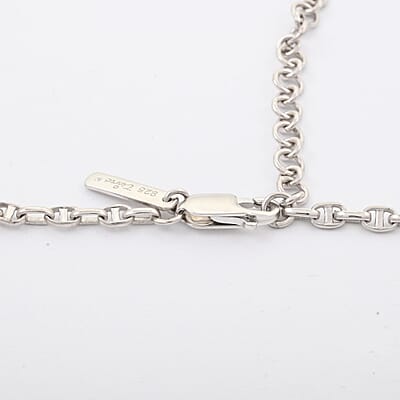 Clarte Tetris Collection Moissanite 0.96 ctw Necklace in Sterling Silver 18-20 Inches