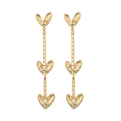 Austrian Crystal Earrings in Goldtone