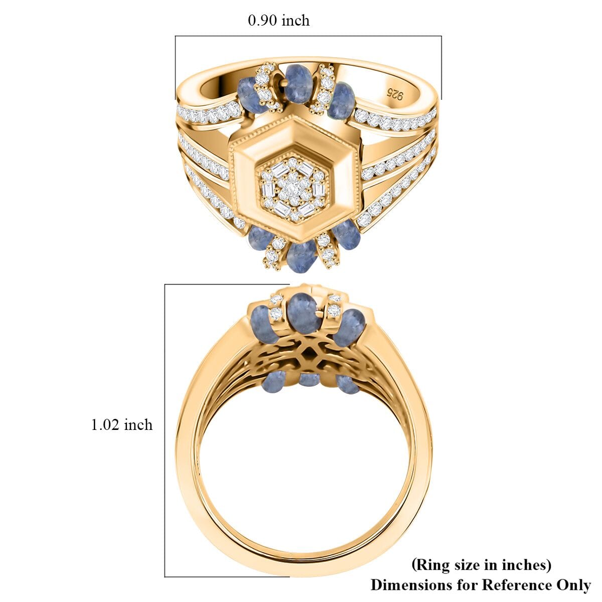 Certified & Appraised Luxoro 14K Yellow Gold AAAA Akwanga Rubellite, Diamond (G-H, I2) (0.53 cts) Floral Ring (Size 11.0) (4.50 g) 2.73 ctw image number 4