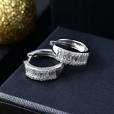 Luxuriant Lab Grown Diamond SI 1.00 ctw Hoop Earrings