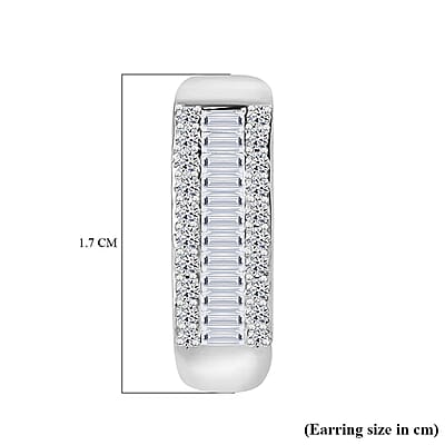 Luxuriant Lab Grown Diamond SI 1.00 ctw Hoop Earrings
