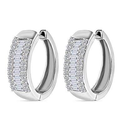 Luxuriant Lab Grown Diamond SI 1.00 ctw Hoop Earrings