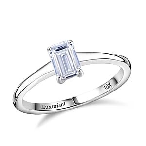 IGI Certified Luxuriant Lab Grown Diamond E-F VS 1.00 ctw Solitaire Ring in 10K White Gold (Size 10.0)