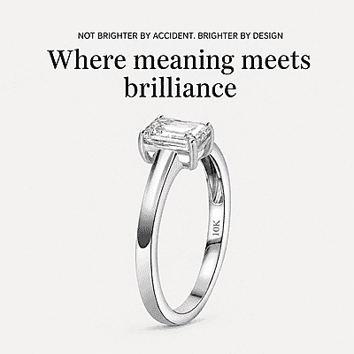 IGI Certified Luxuriant Lab Grown Diamond E-F VS 1.00 ctw Solitaire Ring in 10K White Gold (Size 10.0)