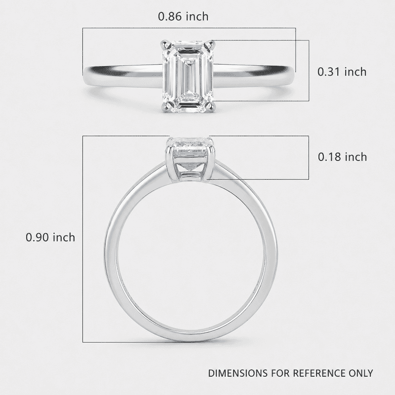 IGI Certified Luxuriant Lab Grown Diamond E-F VS 1.00 ctw Solitaire Ring in 10K White Gold (Size 10.0)