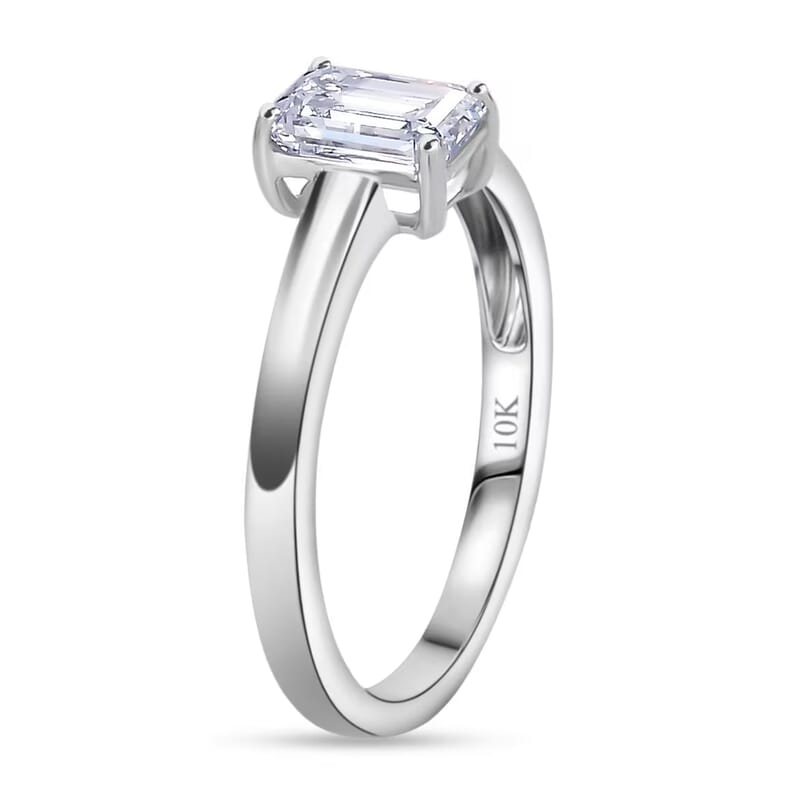 IGI Certified Luxuriant Lab Grown Diamond E-F VS 1.00 ctw Solitaire Ring in 10K White Gold (Size 10.0)
