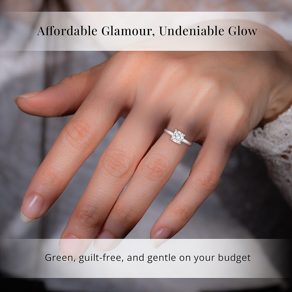 IGI Certified Luxuriant Lab Grown Diamond E-F VS 1.00 ctw Solitaire Ring in 10K White Gold (Size 10.0) image number 1