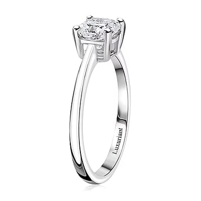 IGI Certified Luxuriant Lab Grown Diamond E-F VS 1.00 ctw Solitaire Ring in 10K White Gold (Size 10.0)