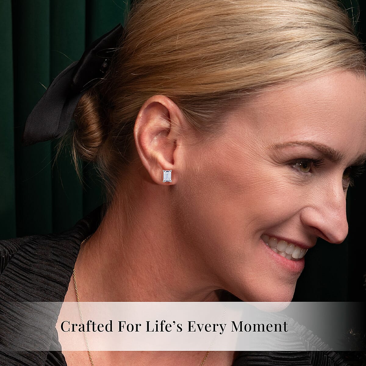 IGI Certified Luxuriant Lab Grown Diamond E-F VS 2.00 ctw Solitaire Stud Earrings in 10K White Gold image number 6