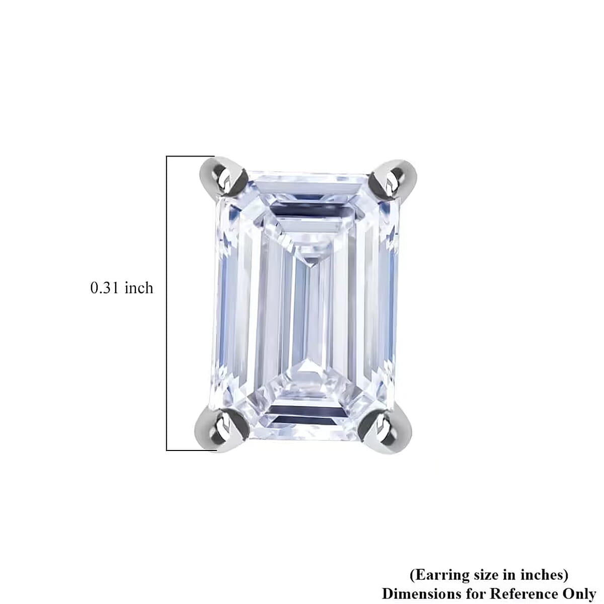 IGI Certified Luxuriant Lab Grown Diamond E-F VS 2.00 ctw Solitaire Stud Earrings in 10K White Gold image number 8