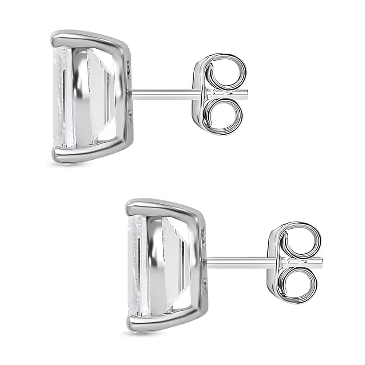 IGI Certified Luxuriant Lab Grown Diamond E-F VS 2.00 ctw Solitaire Stud Earrings in 10K White Gold image number 9