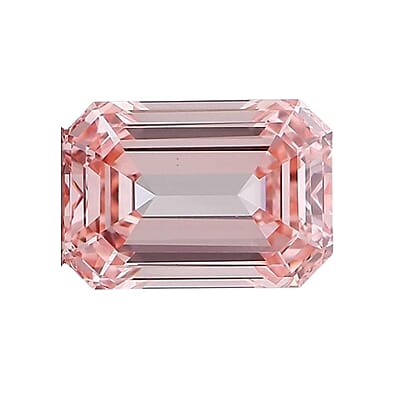 IGI Certified Luxuriant Lab Grown Pink Diamond (Emerald) (VS2) 2.00 ctw